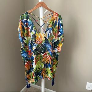 Target Kona Sol tropical swim cover up
